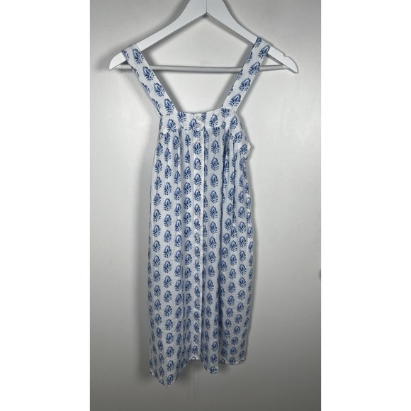 Lake Hamptons Nightgown Gauze Cotton Blend Blue & White Floral Size XXS - Picture 3 of 10